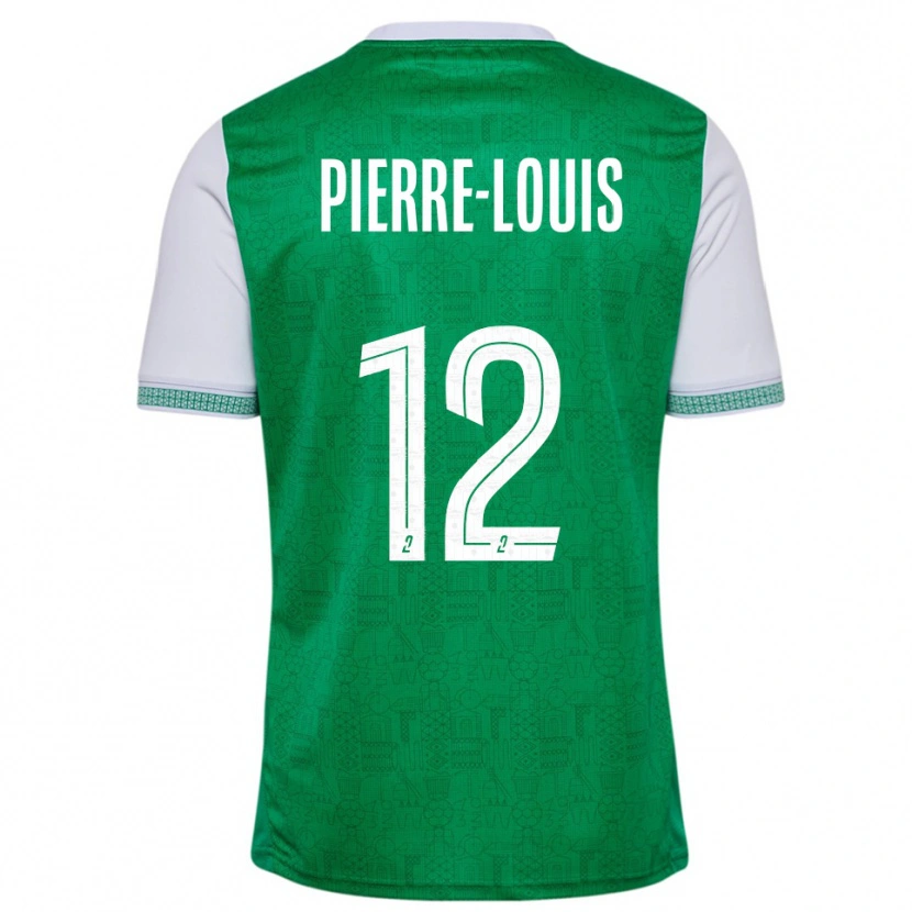 Danxen Bambino Maglia Amandine Pierre-Louis #12 Verde Bianco Kit Gara Home 2025/26 Maglietta