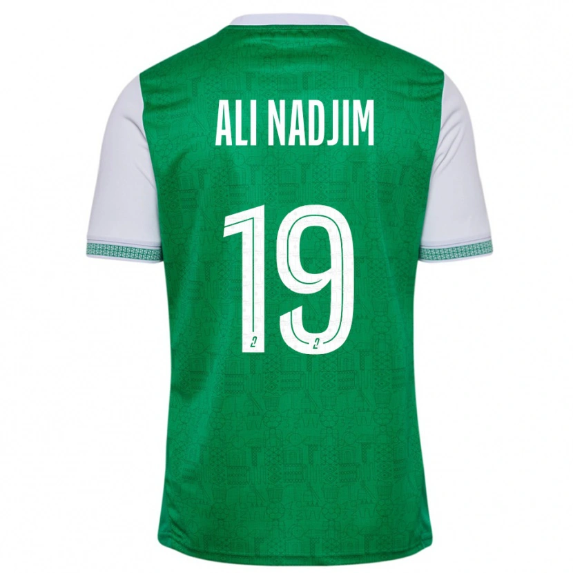 Danxen Bambino Maglia Nadjma Ali Nadjim #19 Verde Bianco Kit Gara Home 2025/26 Maglietta