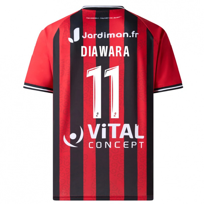 Danxen Bambino Maglia Mamadou Diawara #11 Rosso Nero Kit Gara Home 2025/26 Maglietta