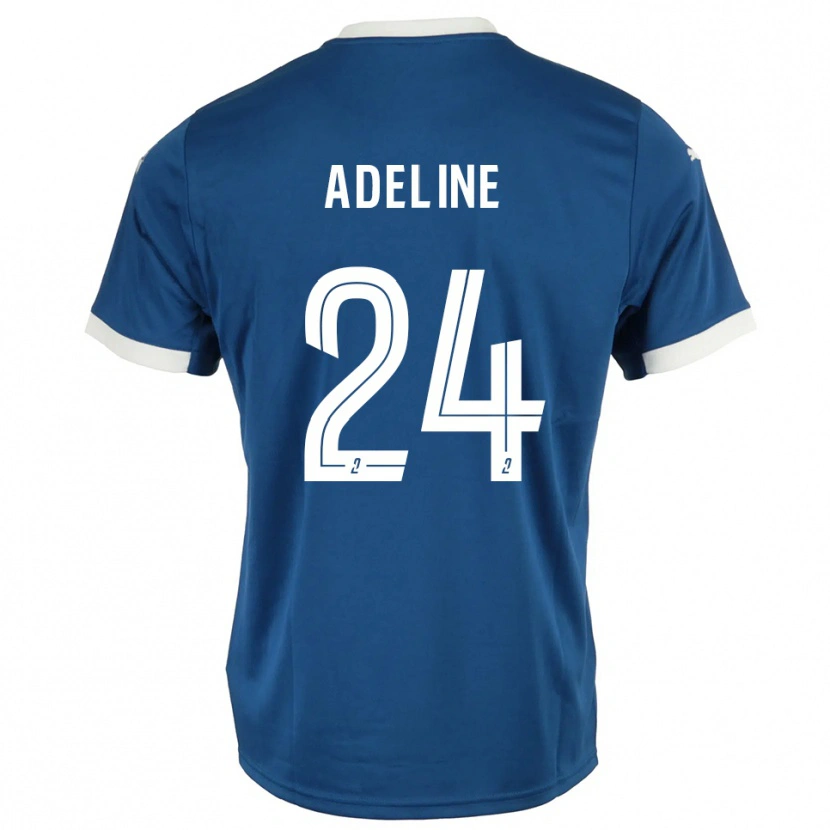 Danxen Bambino Maglia Martin Adeline #24 Blu Bianco Kit Gara Home 2025/26 Maglietta