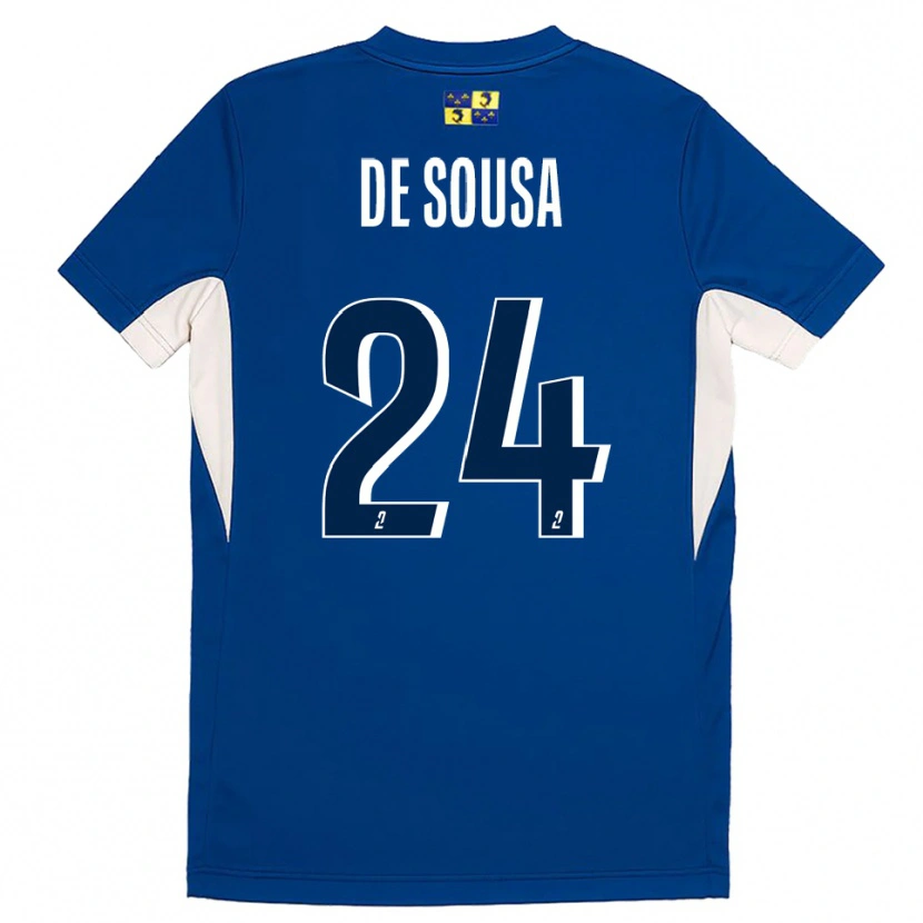 Danxen Bambino Maglia Tifanie De Sousa #24 Blu Blu Marino Kit Gara Home 2025/26 Maglietta