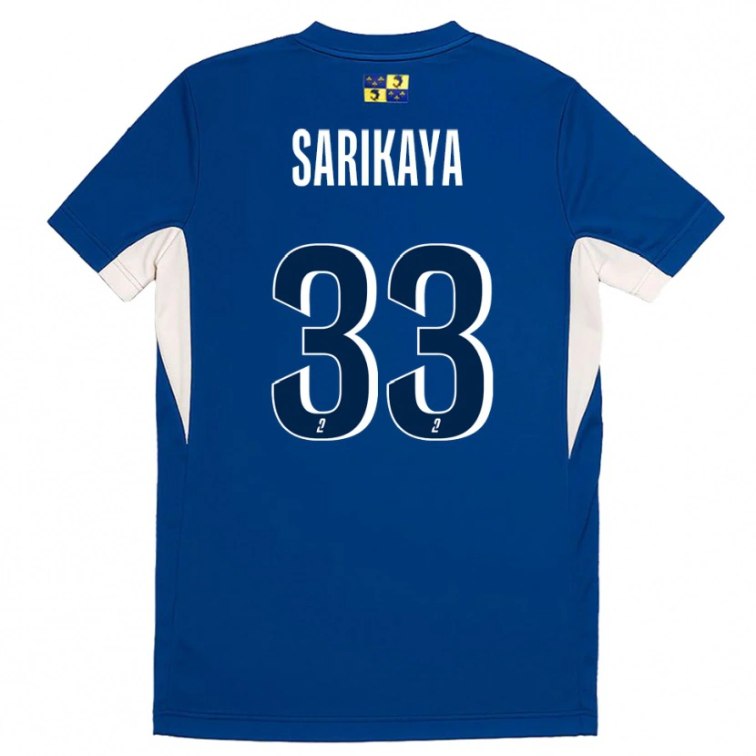 Danxen Bambino Maglia Efe Sarıkaya #33 Blu Blu Marino Kit Gara Home 2025/26 Maglietta