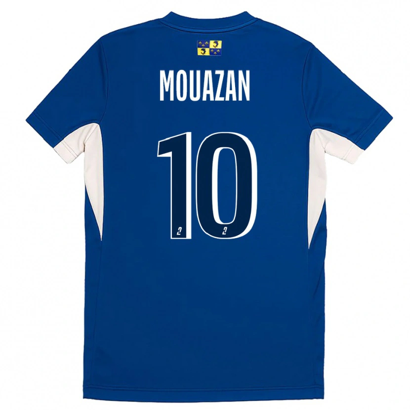 Danxen Bambino Maglia Baptiste Mouazan #10 Blu Blu Marino Kit Gara Home 2025/26 Maglietta