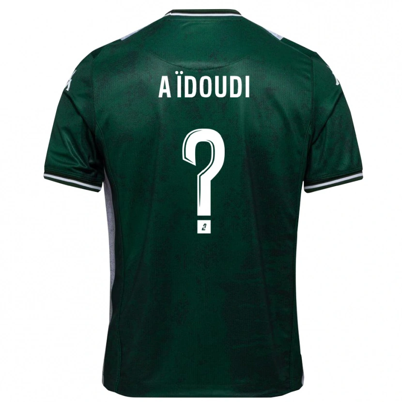 Danxen Bambino Maglia Karim Aïdoudi #0 Verde Bianco Kit Gara Home 2025/26 Maglietta