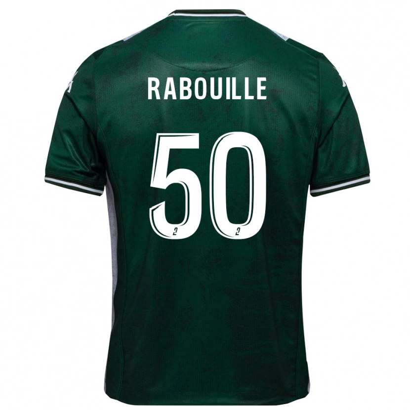 Danxen Bambino Maglia Valentin Rabouille #50 Verde Bianco Kit Gara Home 2025/26 Maglietta