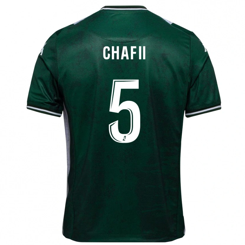 Danxen Bambino Maglia Mehdi Chafii #5 Verde Bianco Kit Gara Home 2025/26 Maglietta