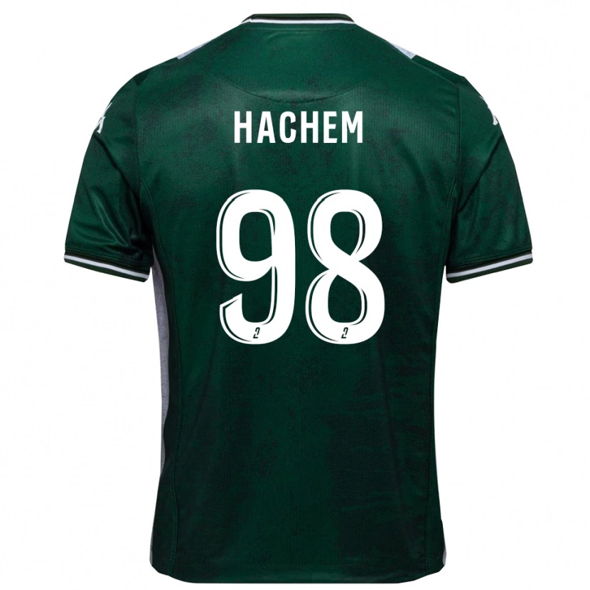 Danxen Bambino Maglia Ryad Hachem #98 Verde Bianco Kit Gara Home 2025/26 Maglietta