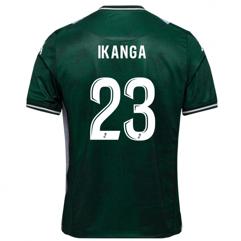 Danxen Bambino Maglia Jovany Ikanga #23 Verde Bianco Kit Gara Home 2025/26 Maglietta