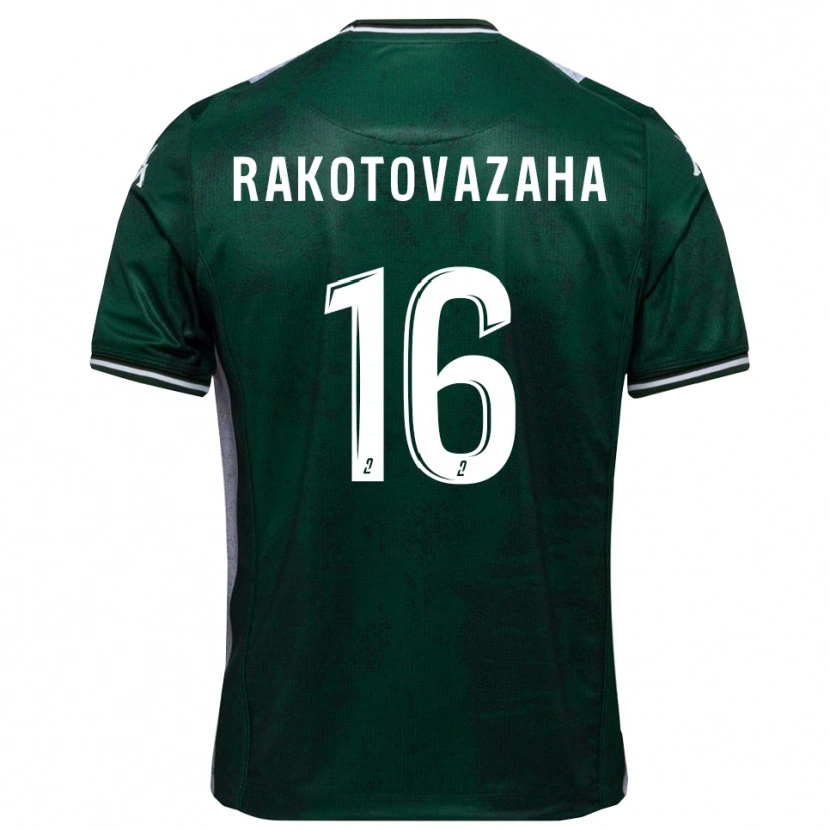 Danxen Bambino Maglia Allan Rakotovazaha #16 Verde Bianco Kit Gara Home 2025/26 Maglietta