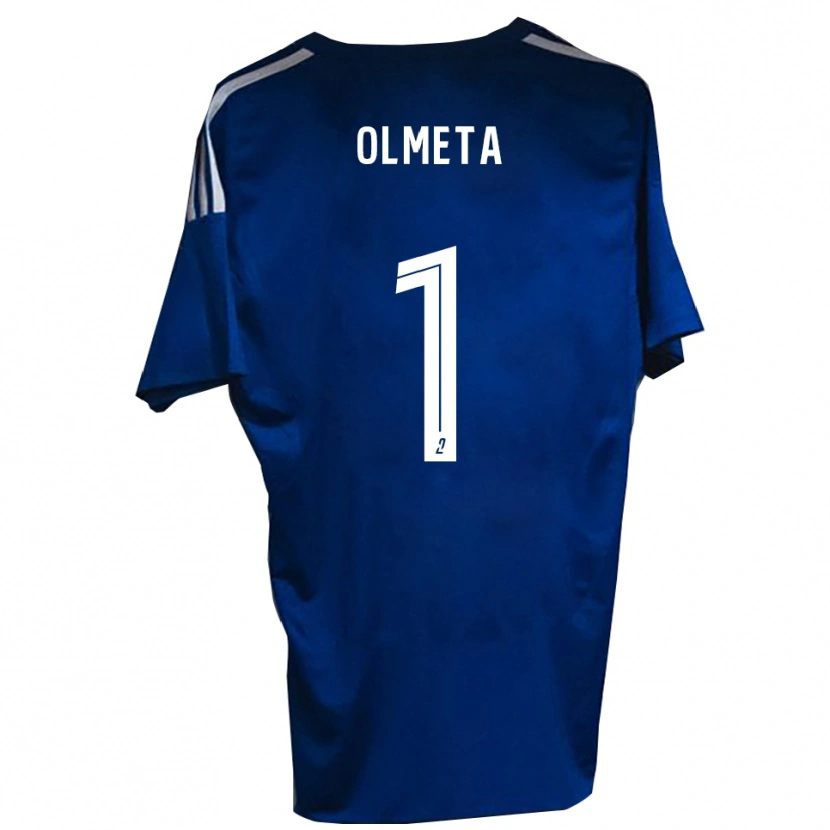 Danxen Bambino Maglia Lisandru Olmeta #1 Blu Bianco Kit Gara Home 2025/26 Maglietta