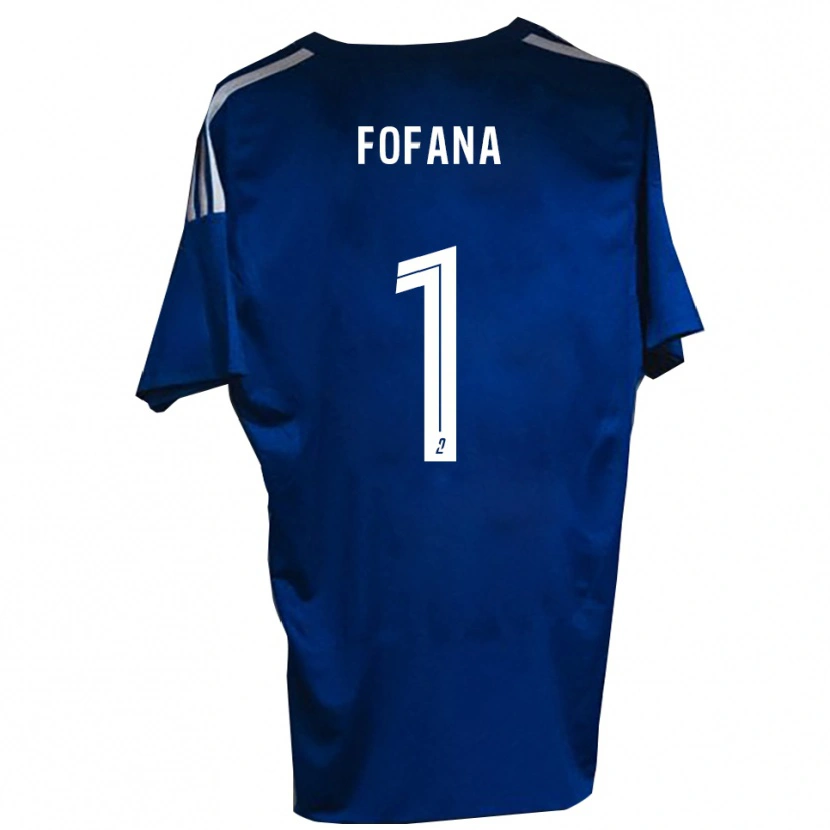 Danxen Bambino Maglia Cheik Fofana #1 Blu Bianco Kit Gara Home 2025/26 Maglietta
