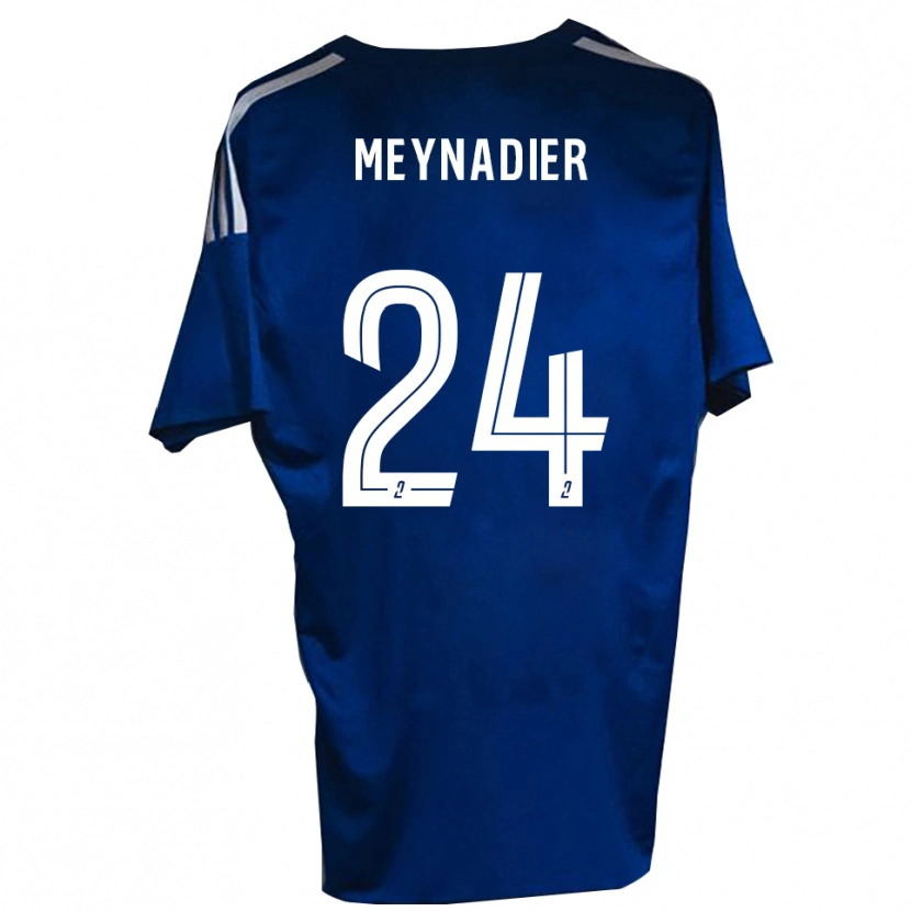 Danxen Bambino Maglia Tom Meynadier #24 Blu Bianco Kit Gara Home 2025/26 Maglietta