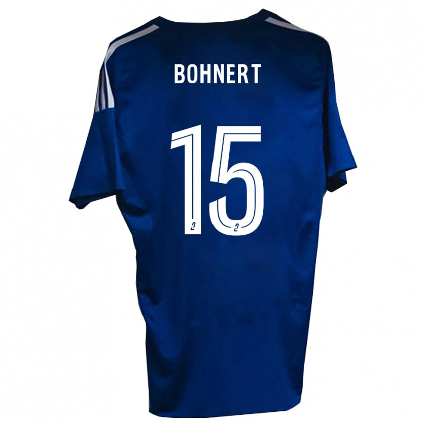 Danxen Bambino Maglia Florian Bohnert #15 Blu Bianco Kit Gara Home 2025/26 Maglietta