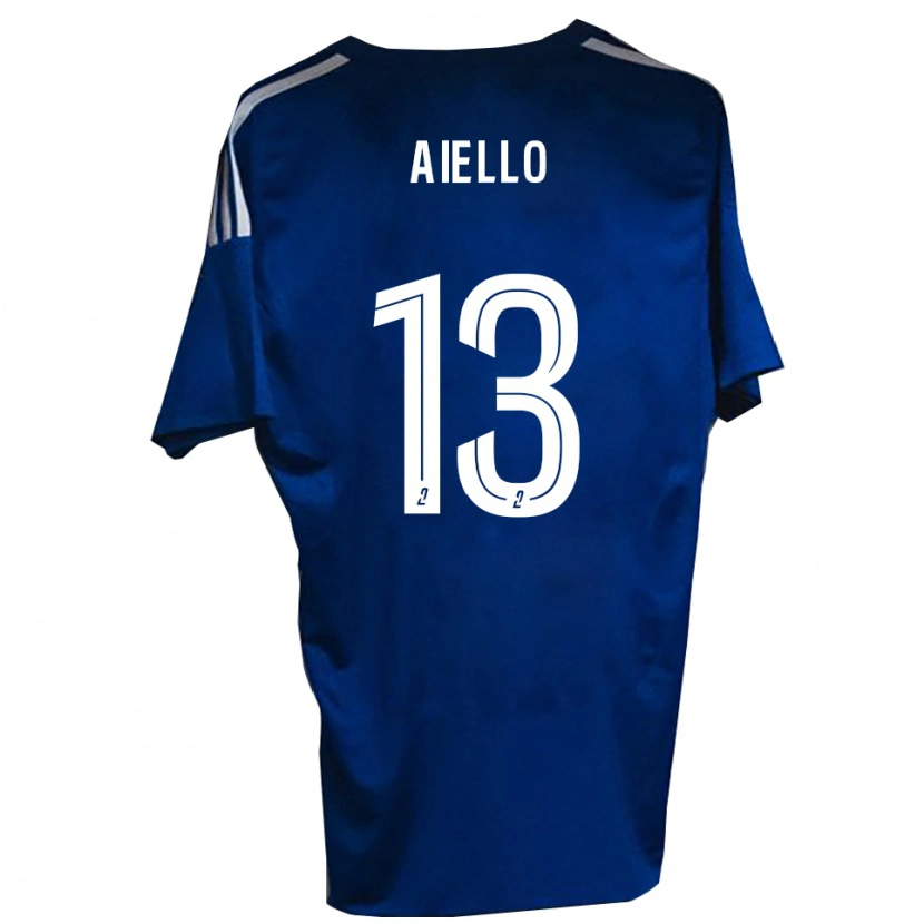 Danxen Bambino Maglia Nicolas Aiello #13 Blu Bianco Kit Gara Home 2025/26 Maglietta