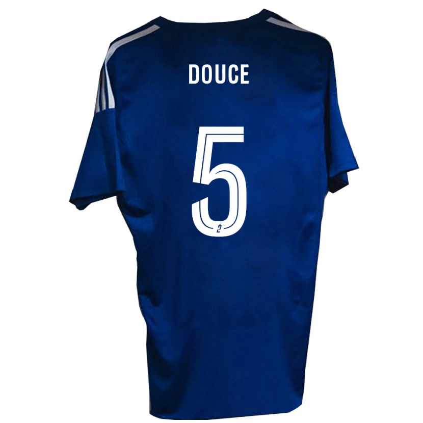 Danxen Bambino Maglia Nassim Douce #5 Blu Bianco Kit Gara Home 2025/26 Maglietta