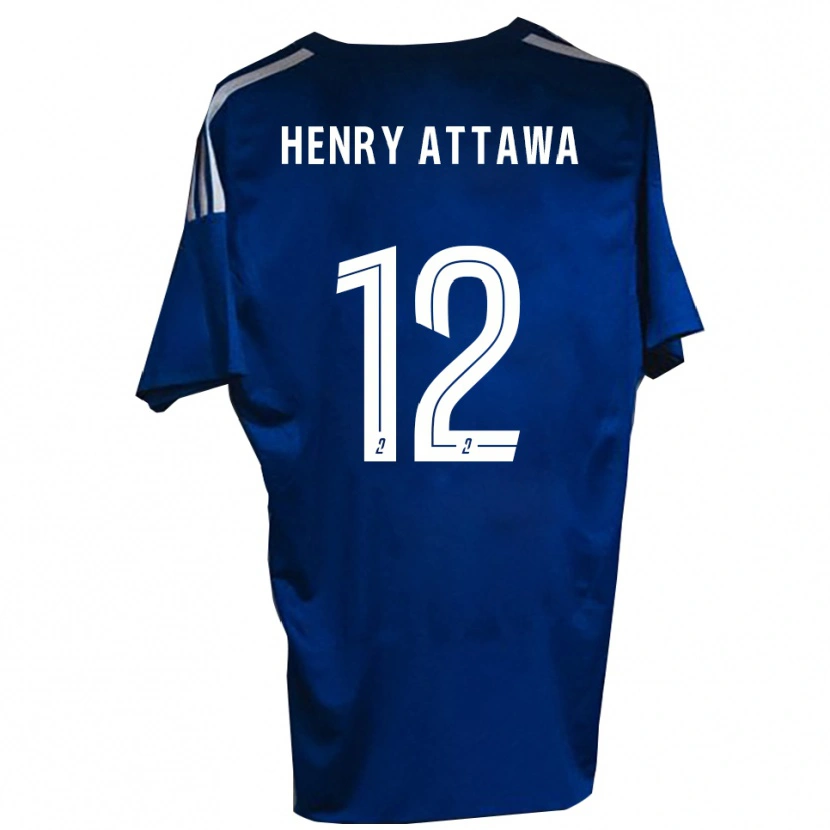Danxen Bambino Maglia Yoel Henry Attawa #12 Blu Bianco Kit Gara Home 2025/26 Maglietta