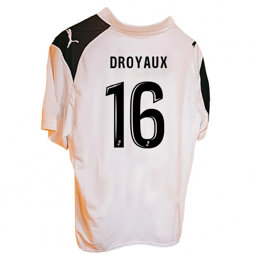 Danxen Bambino Maglia Lucas Droyaux #16 Arancione Nero Kit Gara Home 2025/26 Maglietta