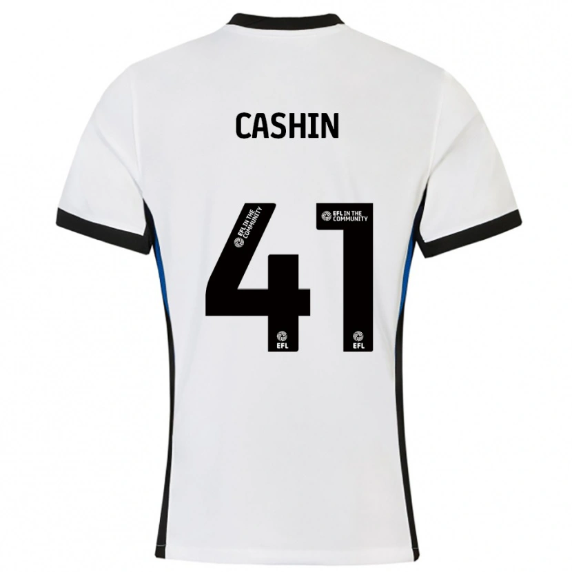 Danxen Bambino Maglia Eiran Cashin #41 Bianco Blu Kit Gara Away 2025/26 Maglietta