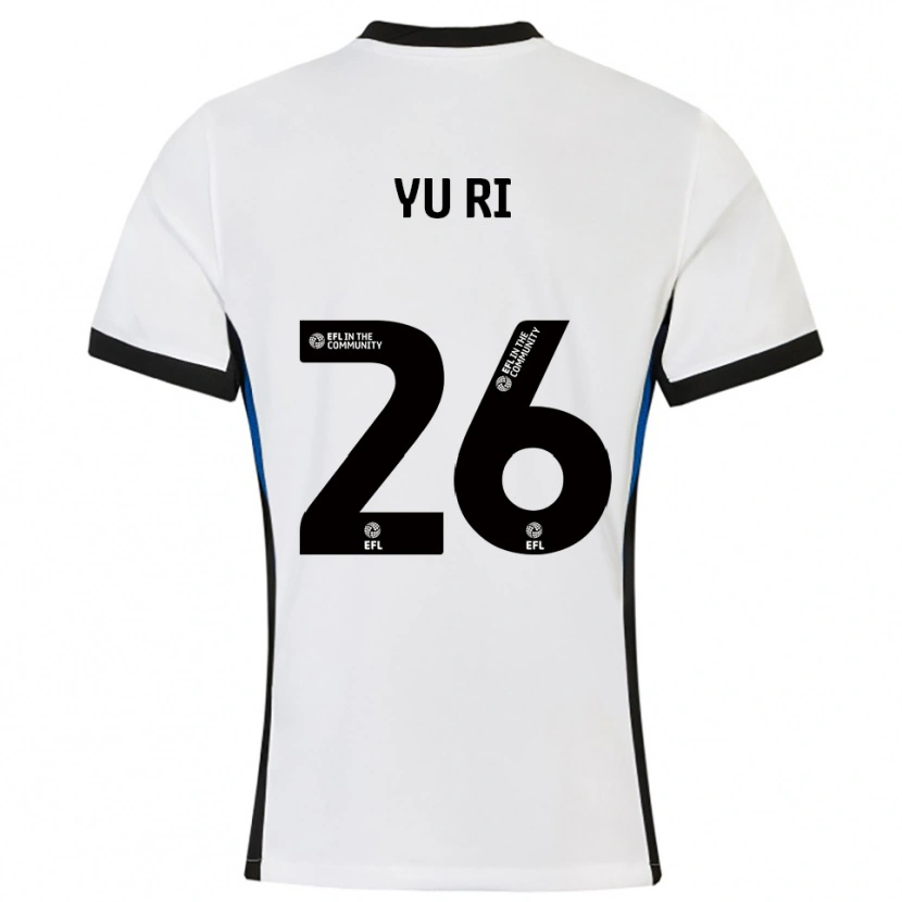 Danxen Bambino Maglia Choe Yu-Ri #26 Bianco Blu Kit Gara Away 2025/26 Maglietta