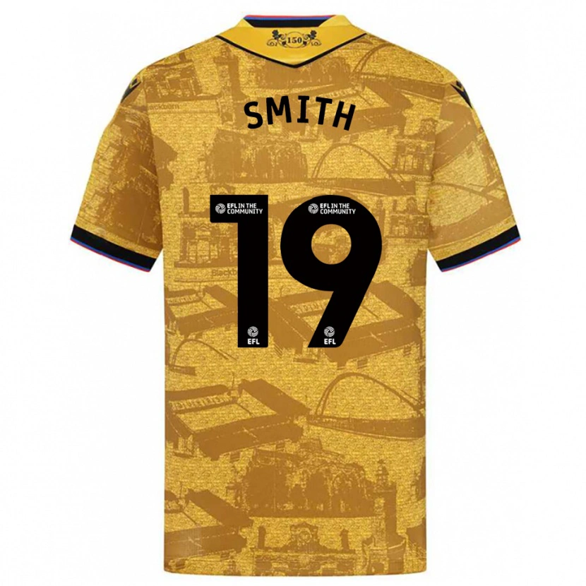 Danxen Bambino Maglia Evie Smith #19 Oro Nero Kit Gara Away 2025/26 Maglietta