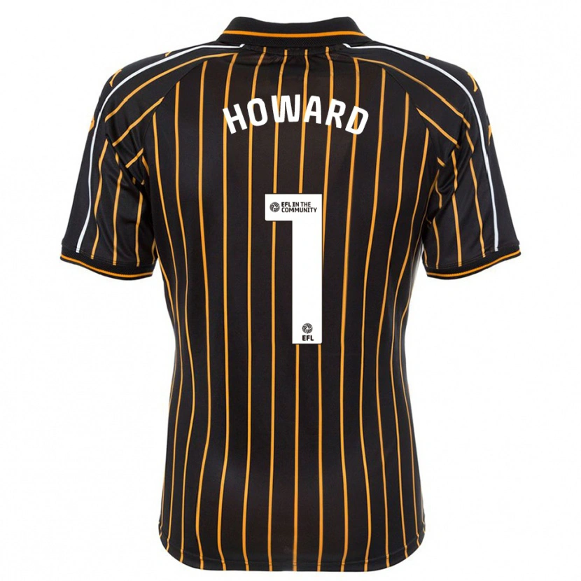 Danxen Bambino Maglia Archie Howard #1 Bianco Nero Kit Gara Away 2025/26 Maglietta