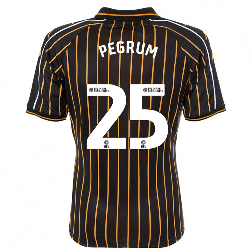 Danxen Bambino Maglia Florence Pegrum #25 Bianco Nero Kit Gara Away 2025/26 Maglietta