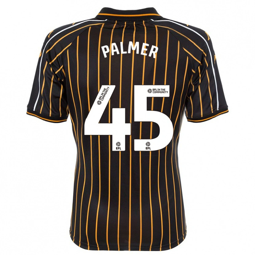 Danxen Bambino Maglia Kasey Palmer #45 Bianco Nero Kit Gara Away 2025/26 Maglietta