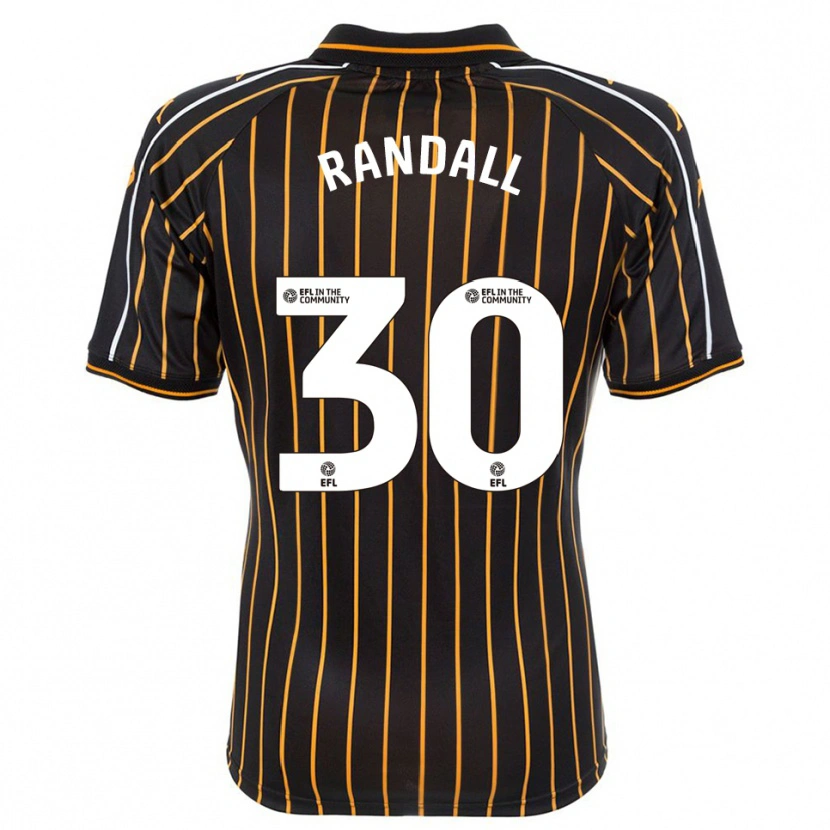 Danxen Bambino Maglia Jennifer Randall #30 Bianco Nero Kit Gara Away 2025/26 Maglietta