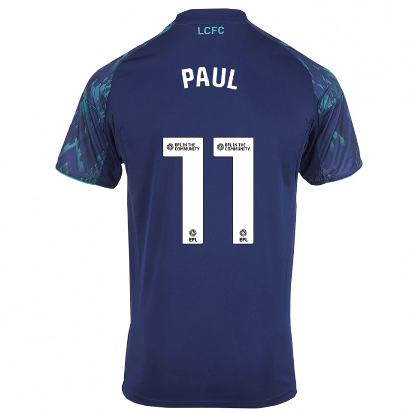 Danxen Bambino Maglia Lachante Paul #11 Blu Marino Verde Bianco Kit Gara Away 2025/26 Maglietta