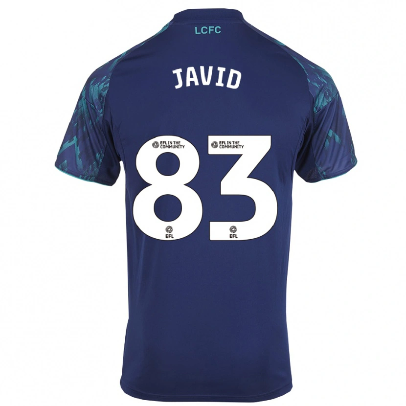 Danxen Bambino Maglia Abdullah Javid #83 Blu Marino Verde Bianco Kit Gara Away 2025/26 Maglietta