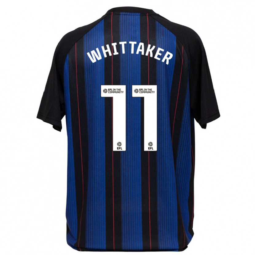Danxen Bambino Maglia Morgan Whittaker #11 Blu Nero Kit Gara Away 2025/26 Maglietta