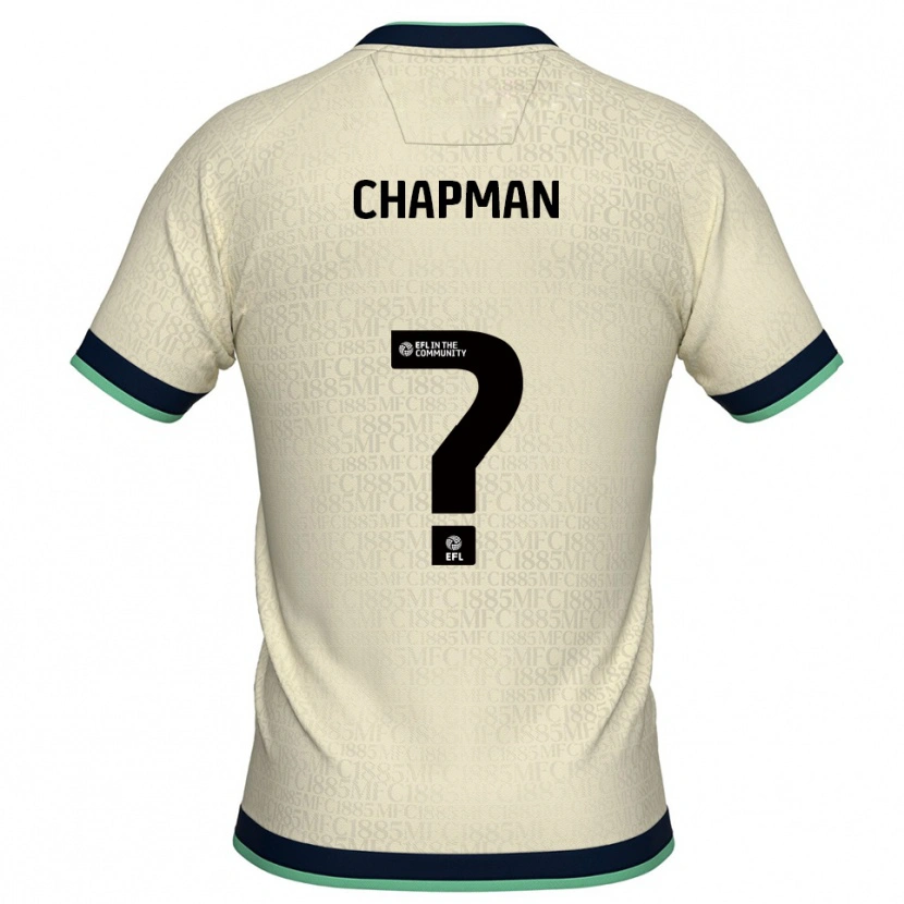 Danxen Bambino Maglia Sophie Chapman #0 Champagne Blu Marino Kit Gara Away 2025/26 Maglietta