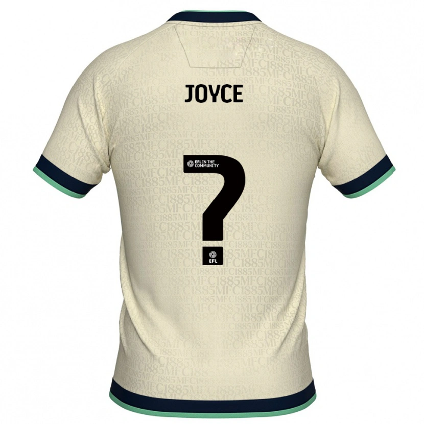 Danxen Bambino Maglia Maisie Joyce #0 Champagne Blu Marino Kit Gara Away 2025/26 Maglietta