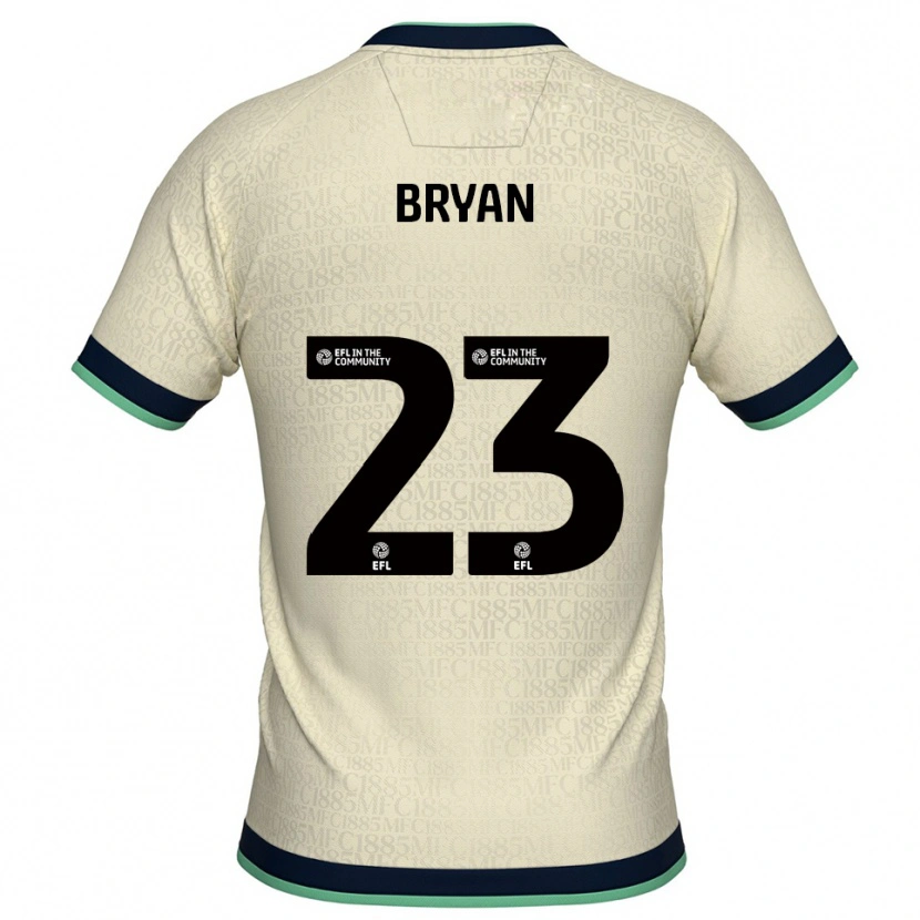 Danxen Bambino Maglia Joe Bryan #23 Champagne Blu Marino Kit Gara Away 2025/26 Maglietta