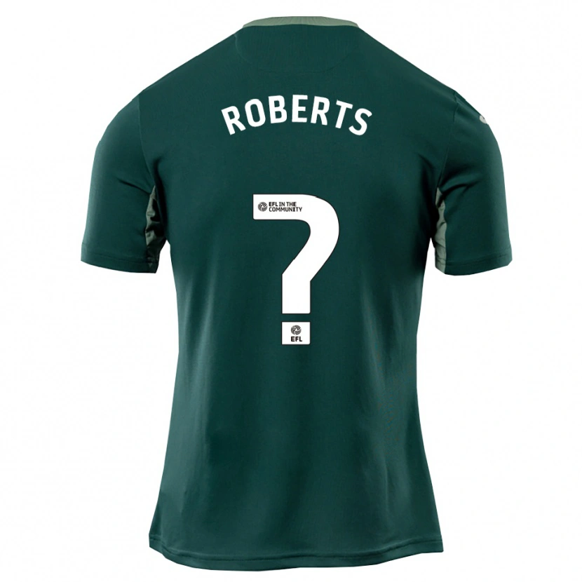 Danxen Bambino Maglia Alex Roberts #0 Verde Bianco Viola Kit Gara Away 2025/26 Maglietta