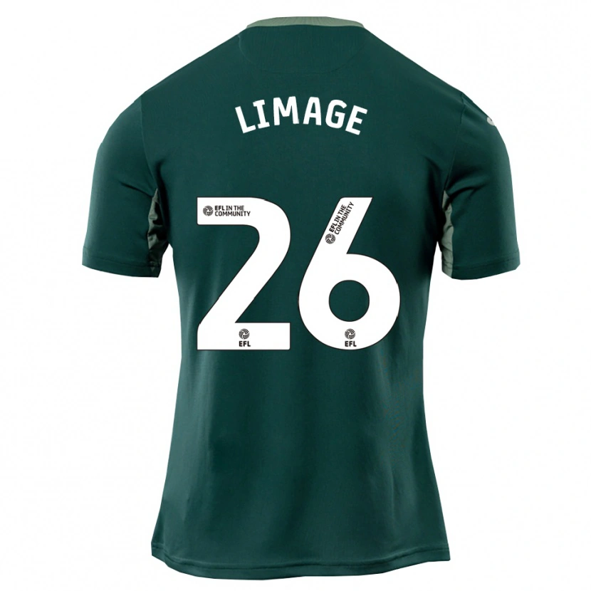 Danxen Bambino Maglia Felicity Limage #26 Verde Bianco Viola Kit Gara Away 2025/26 Maglietta