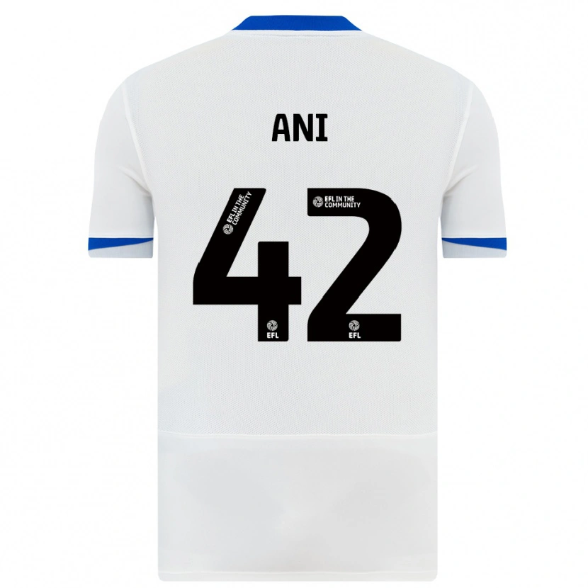 Danxen Bambino Maglia Michael Ani #42 Bianco Nero Kit Gara Away 2025/26 Maglietta