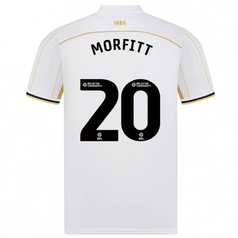 Danxen Bambino Maglia Izzy Morfitt #20 Bianco Oro Kit Gara Away 2025/26 Maglietta