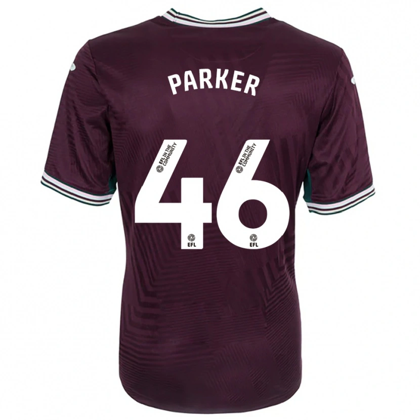 Danxen Bambino Maglia Arthur Parker #46 Rosso Ruggine Bianco Kit Gara Away 2025/26 Maglietta