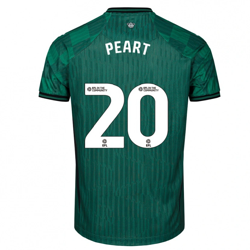 Danxen Bambino Maglia Kalani Peart #20 Verde Nero Kit Gara Away 2025/26 Maglietta