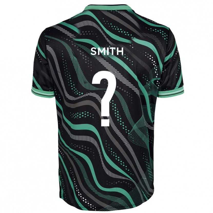 Danxen Bambino Maglia Amaru Smith #0 Nero Verde Kit Gara Away 2025/26 Maglietta