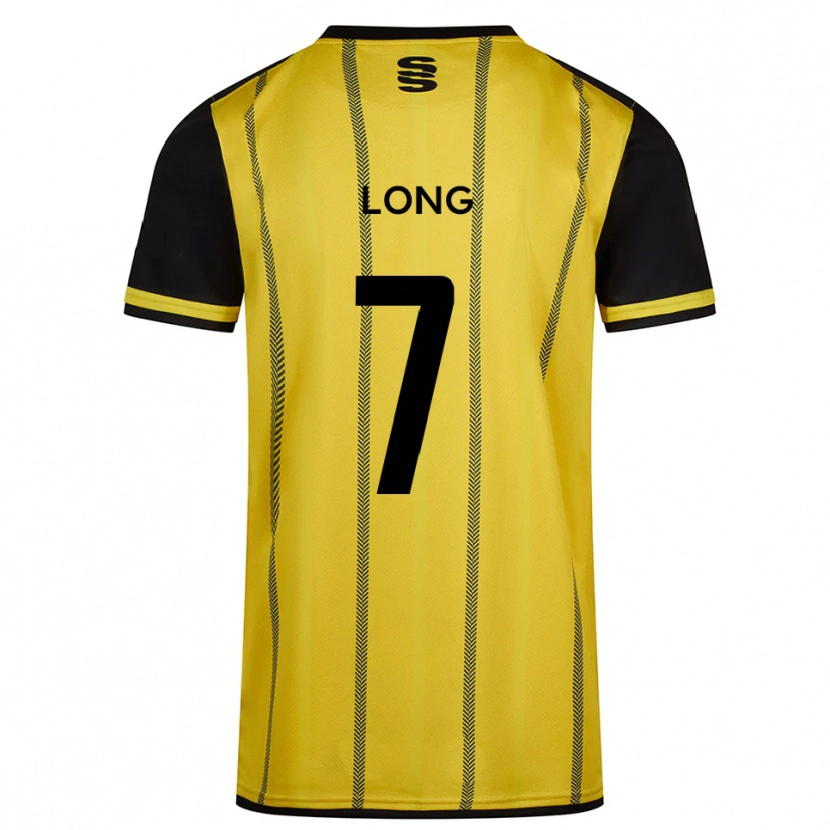 Danxen Bambino Maglia Rhys Long #7 Giallo Nero Kit Gara Away 2025/26 Maglietta