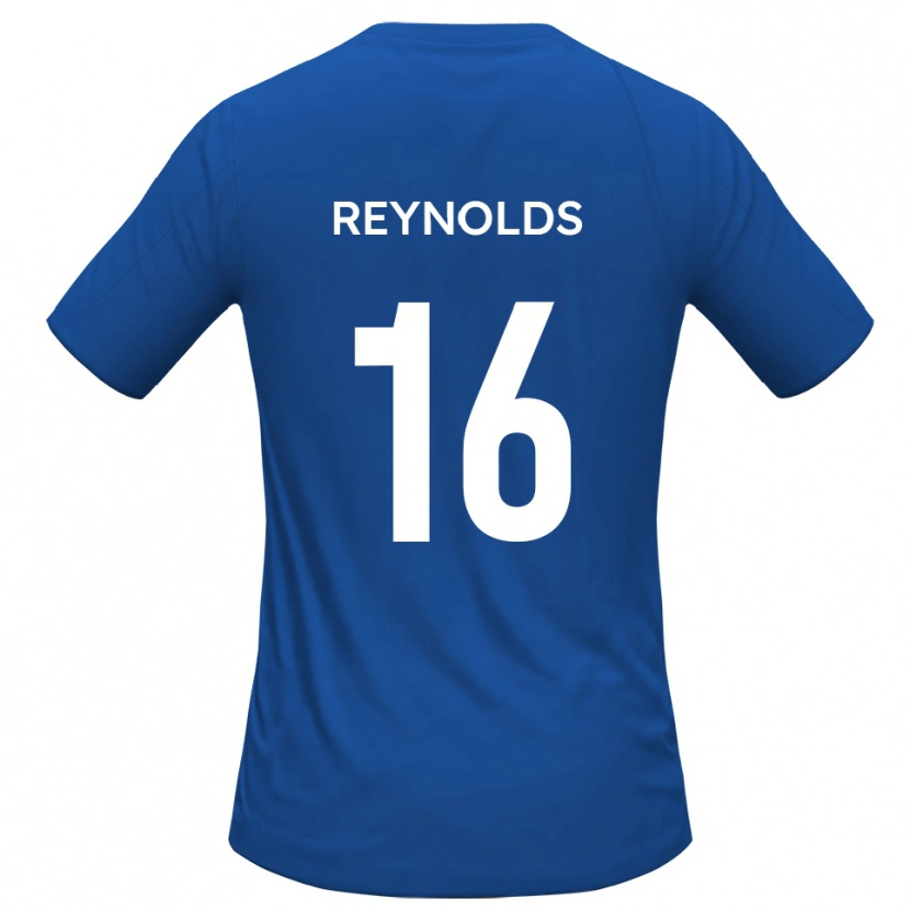 Danxen Bambino Maglia Callum Reynolds #16 Azzurro Cielo Kit Gara Away 2025/26 Maglietta