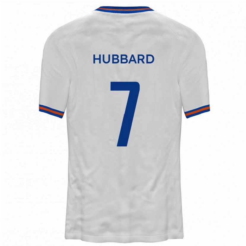 Danxen Bambino Maglia Fletcher Hubbard #7 Bianco Blu Kit Gara Away 2025/26 Maglietta