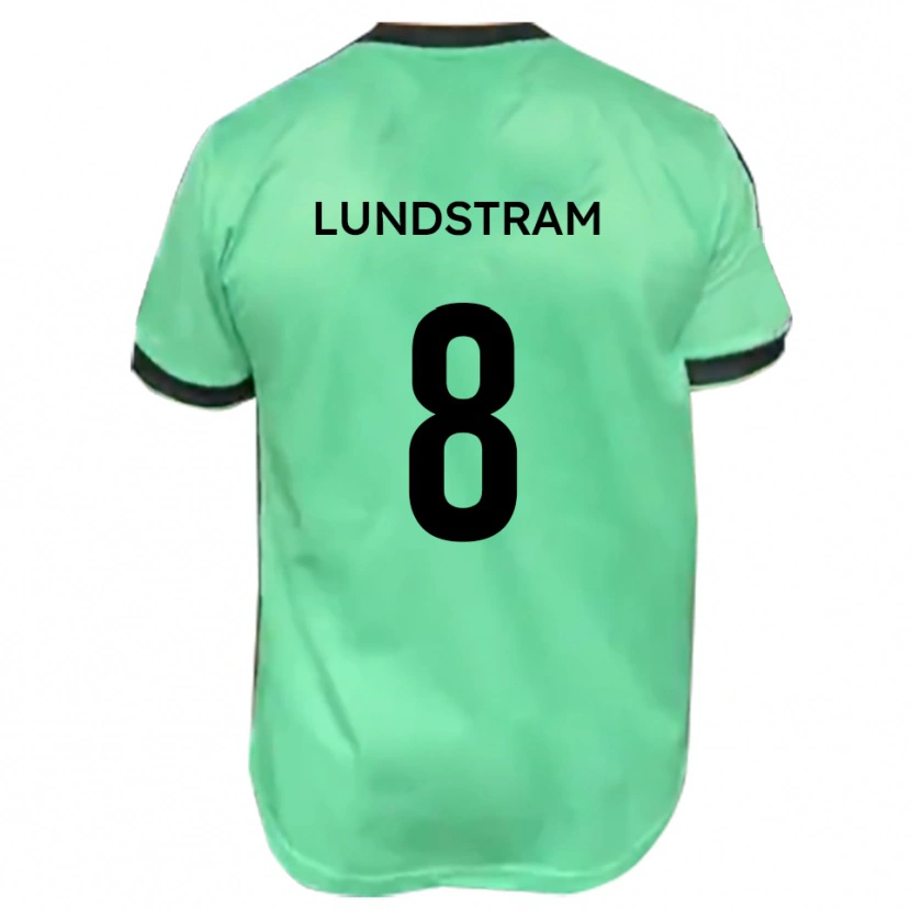 Danxen Bambino Maglia Josh Lundstram #8 Turchese Nero Kit Gara Away 2025/26 Maglietta