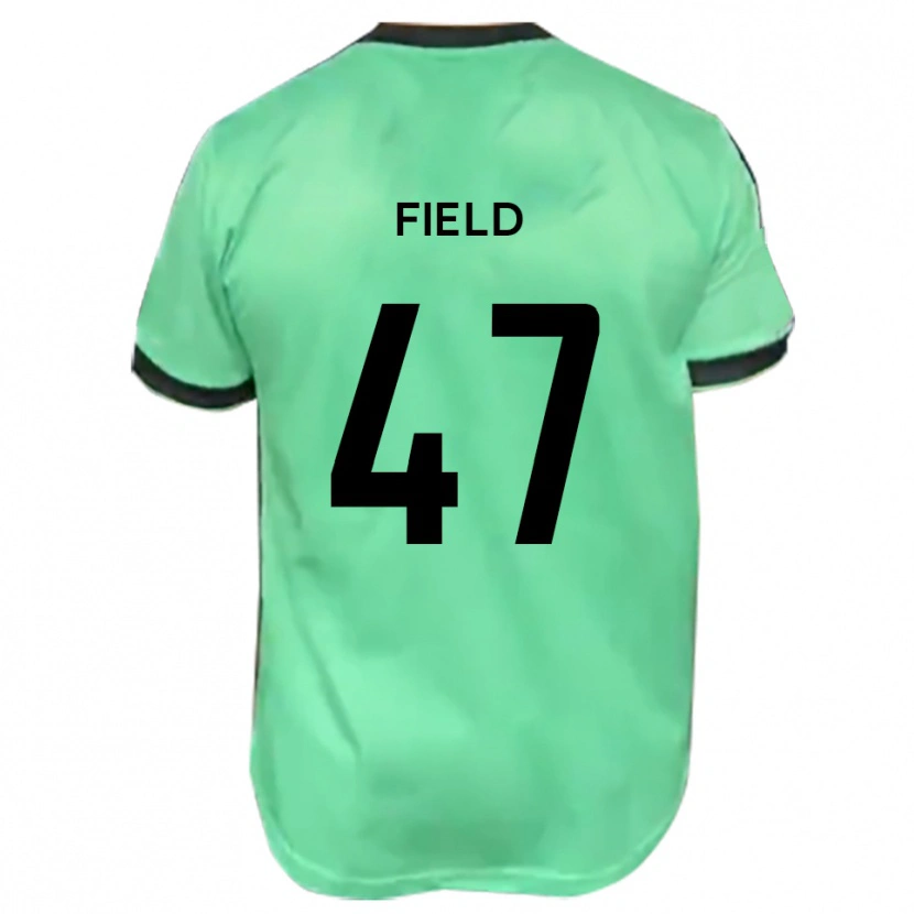 Danxen Bambino Maglia Tyler Field #47 Turchese Nero Kit Gara Away 2025/26 Maglietta