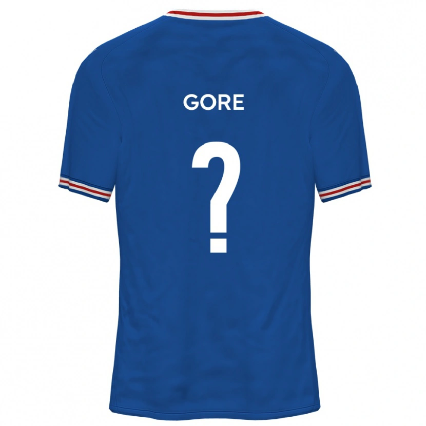 Danxen Bambino Maglia Ruby Gore #0 Blu Dodger Kit Gara Away 2025/26 Maglietta