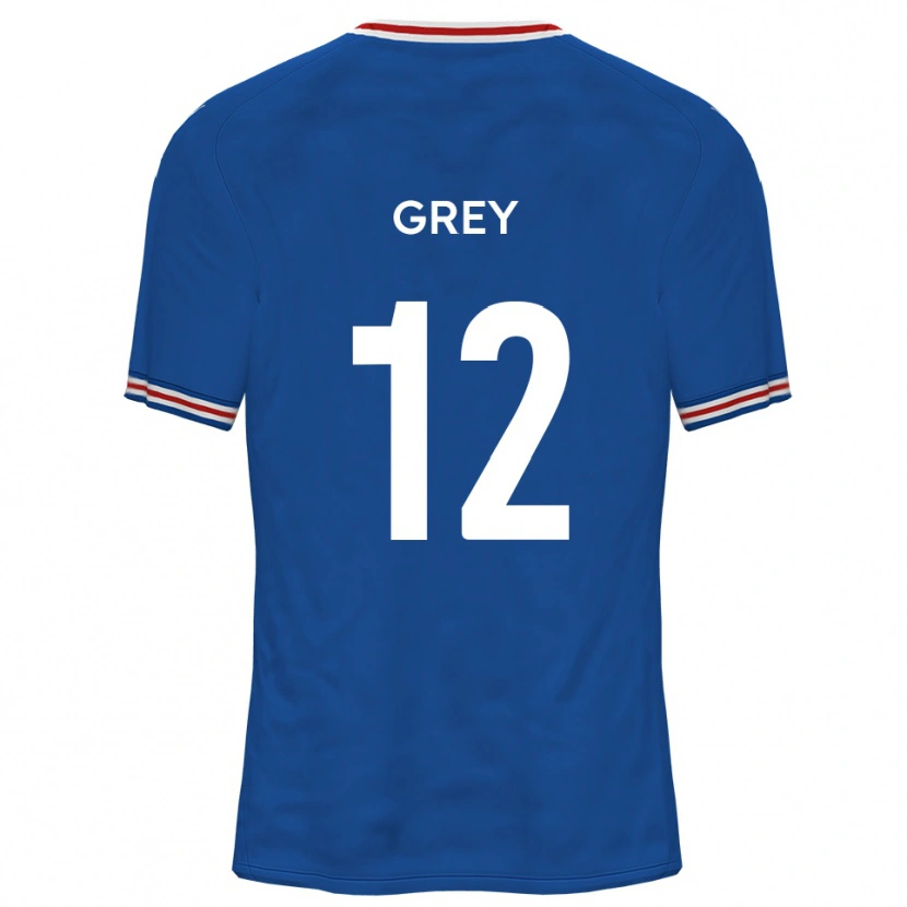 Danxen Bambino Maglia Joe Grey #12 Blu Dodger Kit Gara Away 2025/26 Maglietta