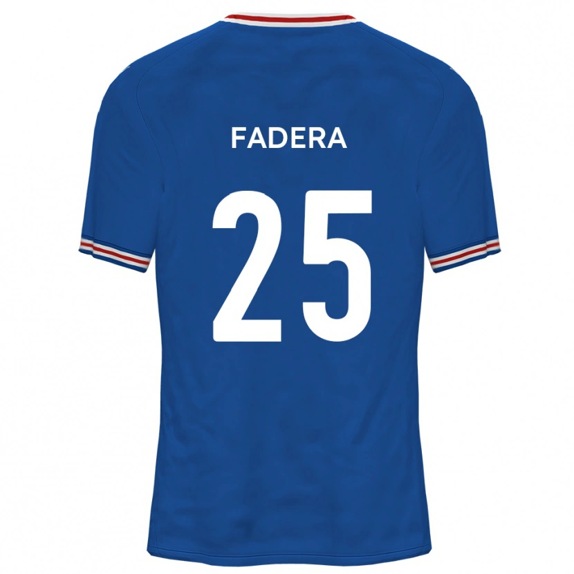 Danxen Bambino Maglia Mo Fadera #25 Blu Dodger Kit Gara Away 2025/26 Maglietta
