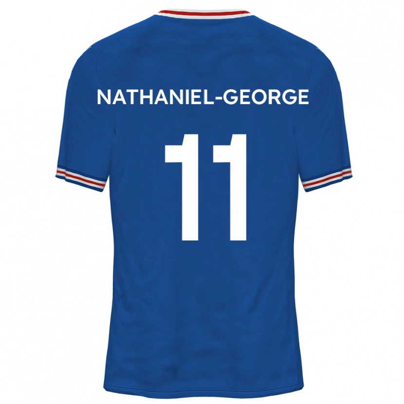 Danxen Bambino Maglia Ashley Nathaniel-George #11 Blu Dodger Kit Gara Away 2025/26 Maglietta